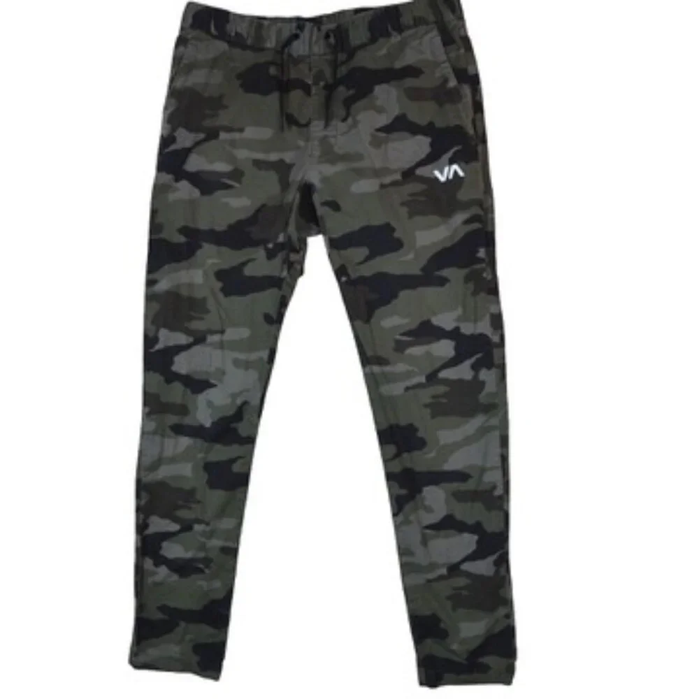 RVCA Camo Jogger Pants Streetwear Skater Surfer Skatecore Athleisure Casual M - Picture 1 of 10